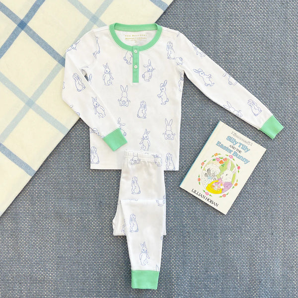 Sutton's Sweet Dream Set Boardwalk Bunny With Grace Bay Green - Born Childrens Boutique