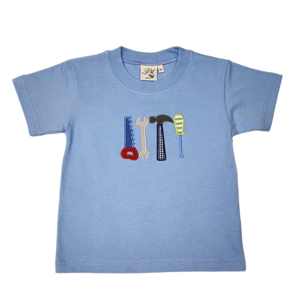 T001 Boy Shirt Tools Side by Side - Born Childrens Boutique