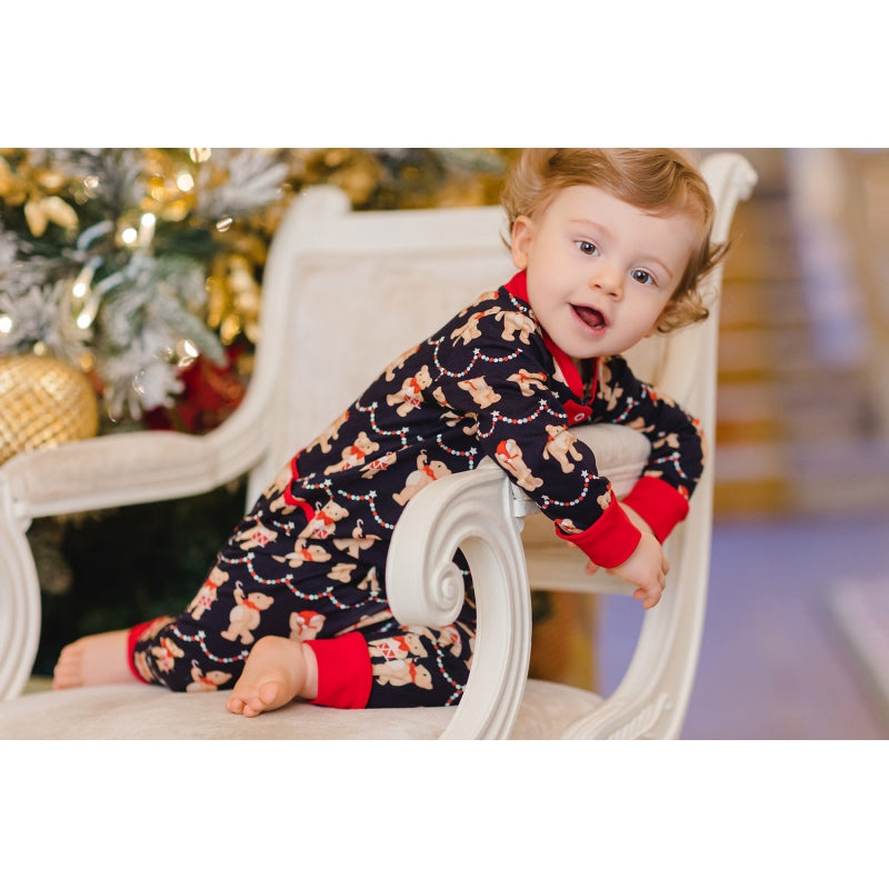 Pre-Order Sal & Pimenta Teddies Parade Baby Boy Pajama - Born Childrens Boutique