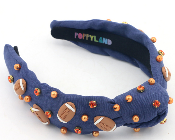 Pre-Order Poppyland Auburn Football Child Headband - Born Childrens Boutique