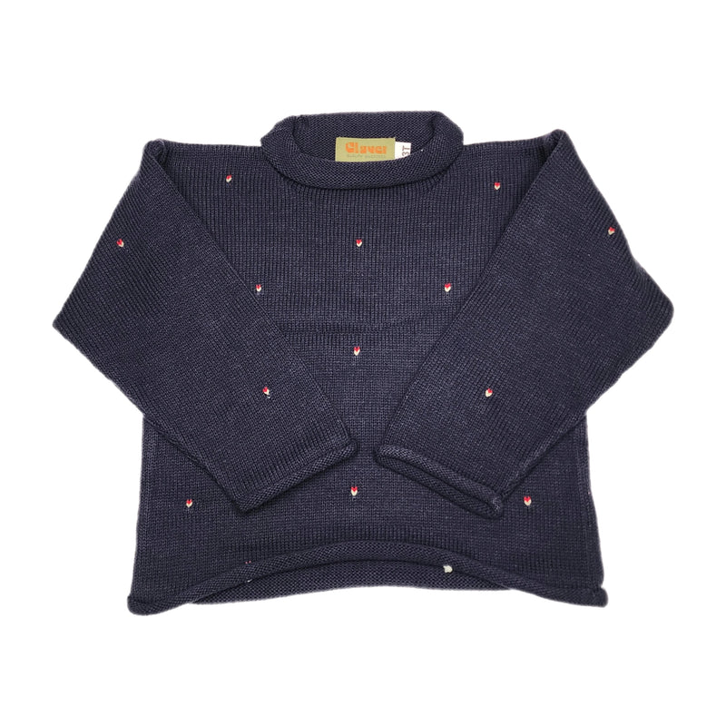 Rosebuds Roll Sweater - Born Childrens Boutique