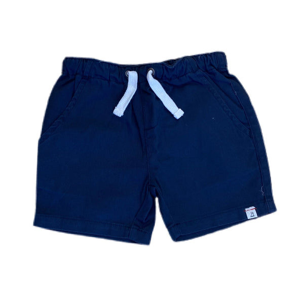 Hugo Twill Shorts, Navy - Born Childrens Boutique