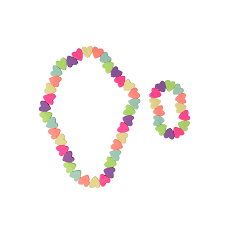 Sweet Tart Heart NL/BL Set - Born Childrens Boutique
