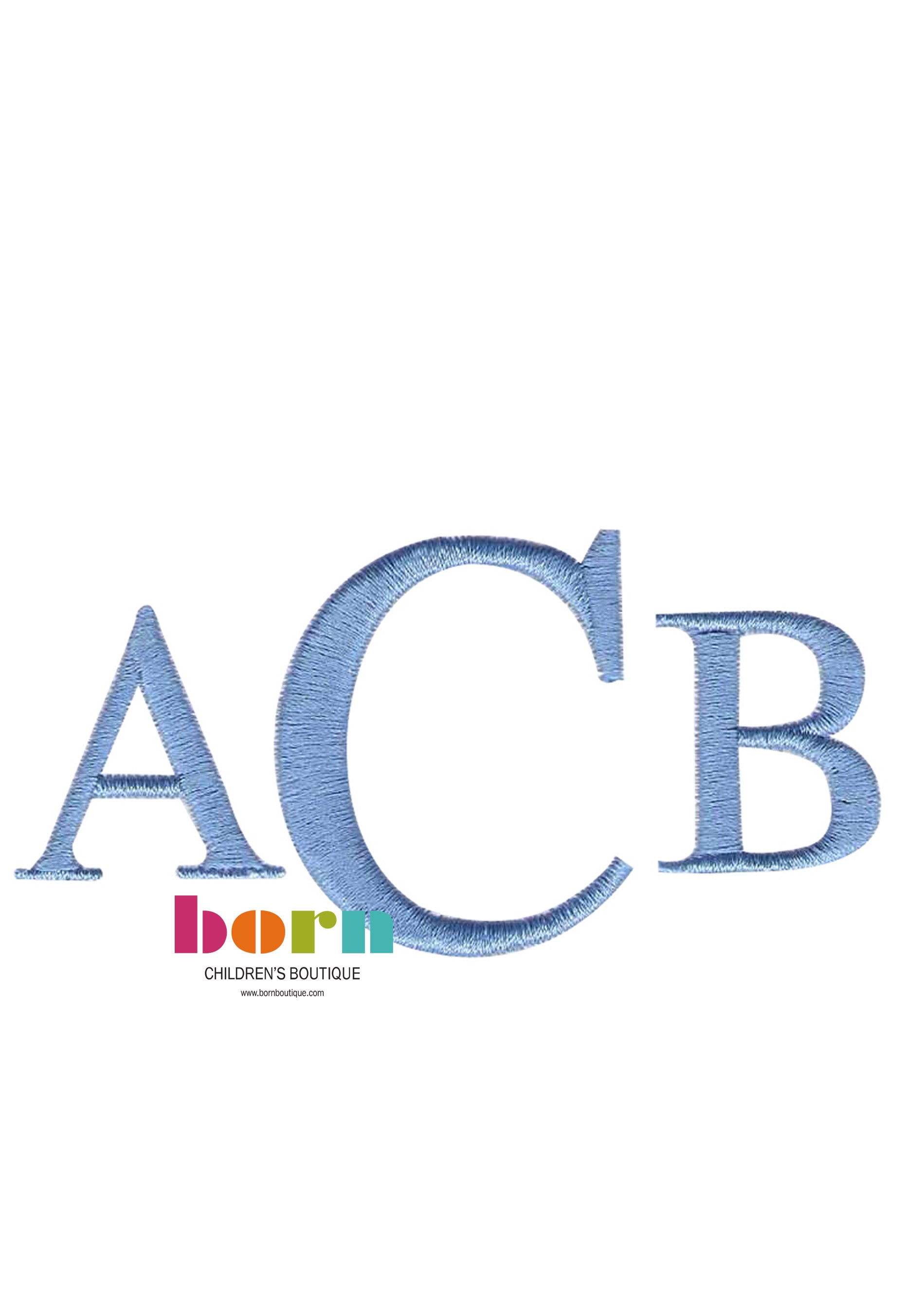Library Initials - Born Childrens Boutique