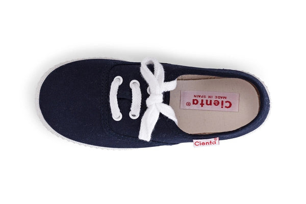 Cienta Kids Navy Lace Up - Born Childrens Boutique