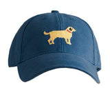Kids Baseball Hat, Yellow Lab on Navy - Born Childrens Boutique