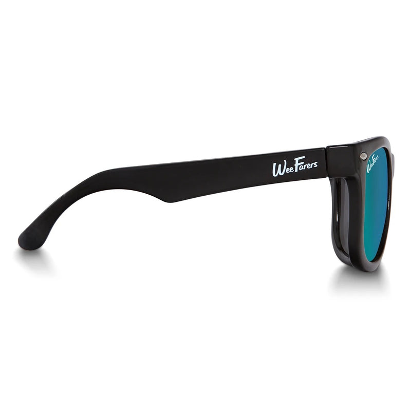 Polarized WeeFares, Black/Sea Green - Born Childrens Boutique