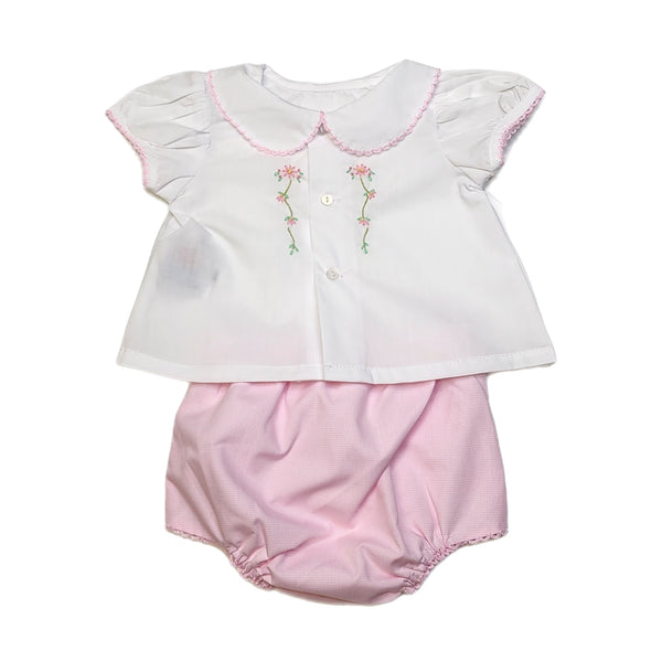Baby Sen Pink Avery Girl Diaper Set - Born Childrens Boutique