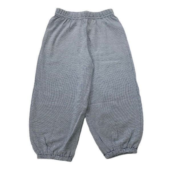 Boy Bloomer Pant, Dark Royal Thin Stripe - Born Childrens Boutique