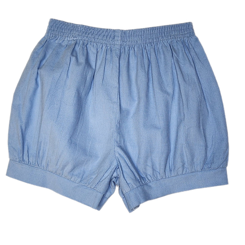 Baby Blue Cord Christian Banded Short - Born Childrens Boutique