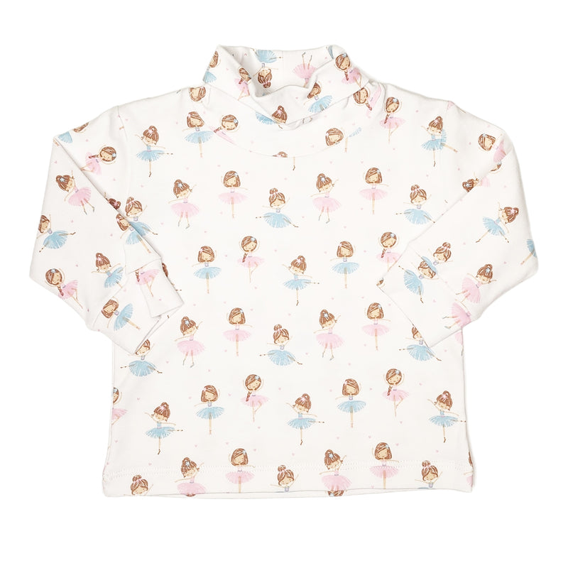 Turtleneck Ballerina Print - Born Childrens Boutique