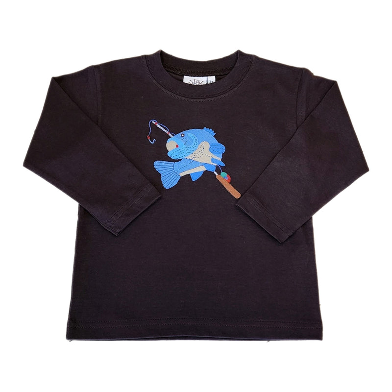 Fish w/ Fishing Rod Shirt - Born Childrens Boutique