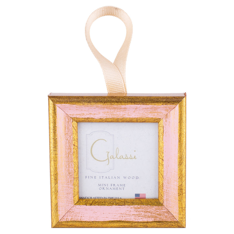 Ornament Traditional Pink/Gold w/ Cream Ribbon - Born Childrens Boutique