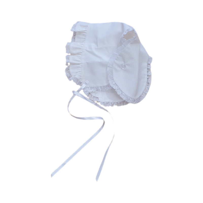 Girl Bonnet White - Born Childrens Boutique