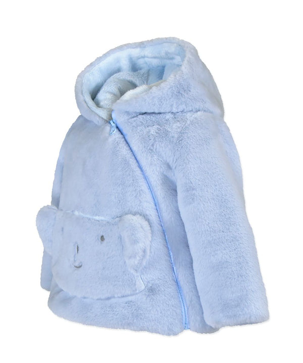 Bear Pocket Jacket Baby Blue - Born Childrens Boutique