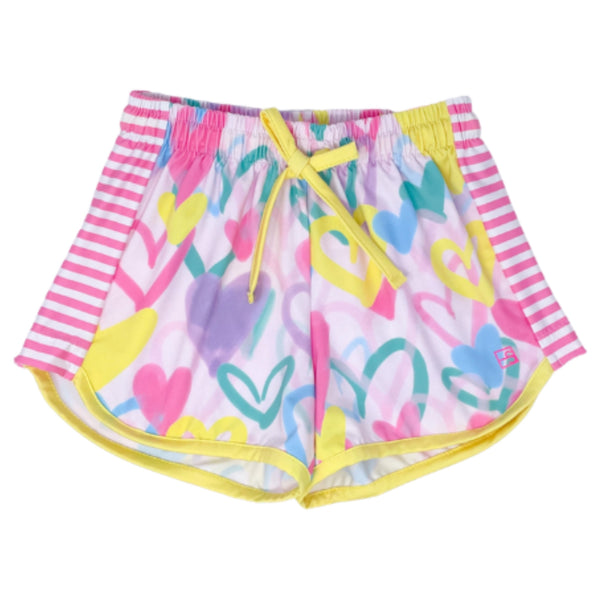 Pre-Order Set Athleisure Annie Short - Heart - Born Childrens Boutique