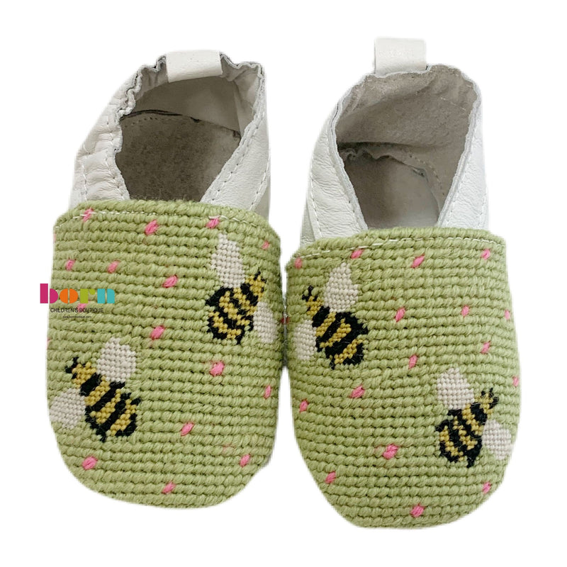 By Paige Booties, Bee on Lime - Born Childrens Boutique