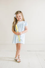 Lullaby Set Mother May I Dress - Blue Stripe - Born Childrens Boutique
