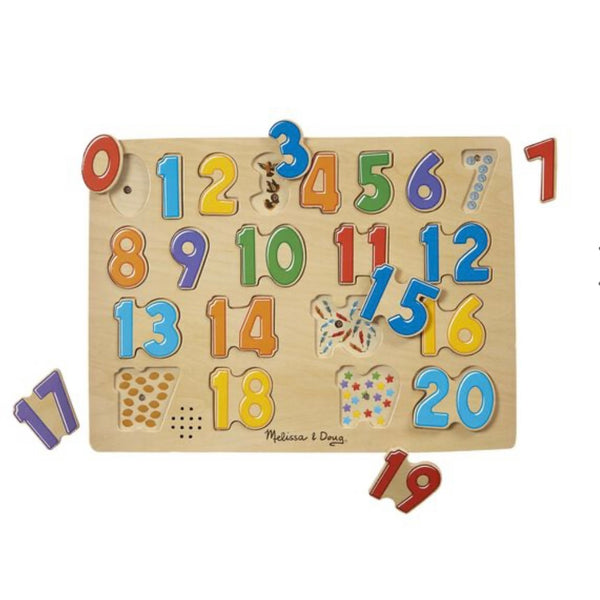 Numbers Sound Puzzle  - 21 Pieces - Born Childrens Boutique