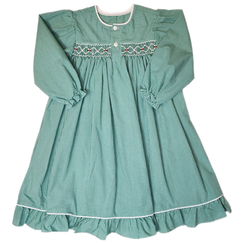 Green Claire Gown - Born Childrens Boutique