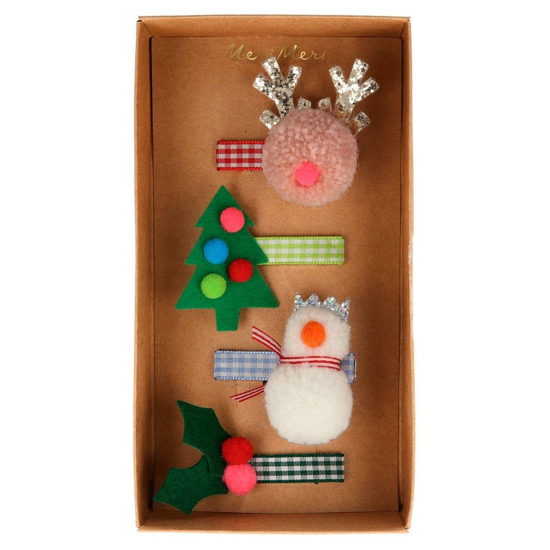 Festive Icon Hair Clips - Born Childrens Boutique