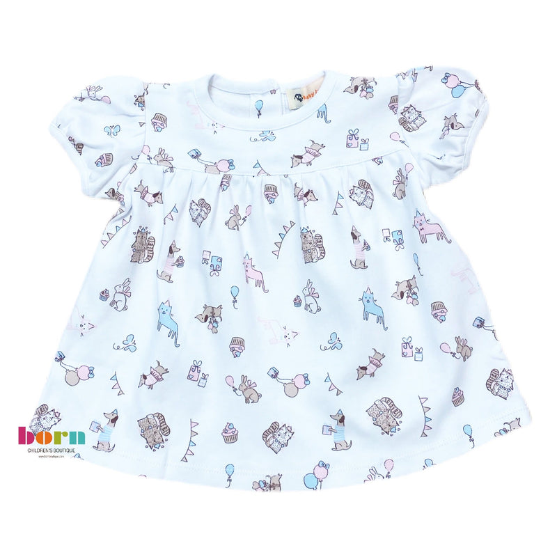 Swing Top Party Dog & Cat Print - Born Childrens Boutique