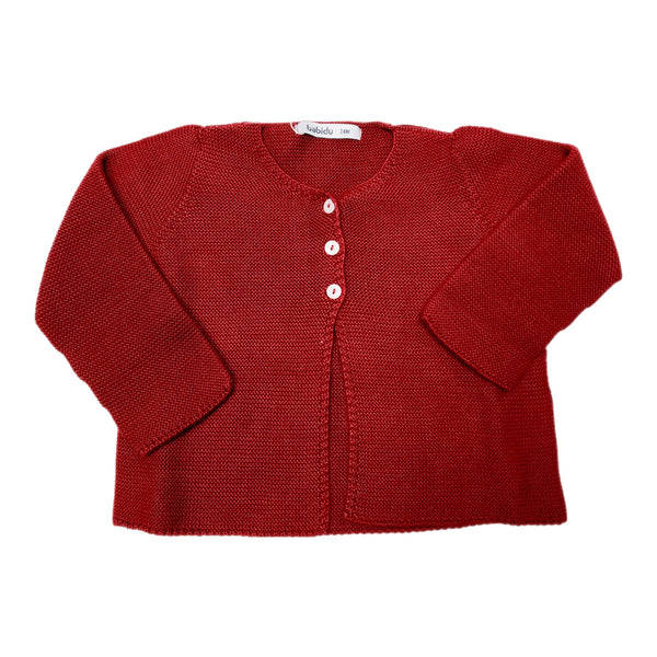 Burgundy Cardigan - Born Childrens Boutique