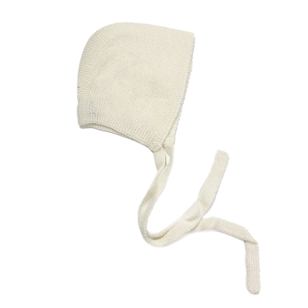 Garter Stitch Hat Ivory - Born Childrens Boutique