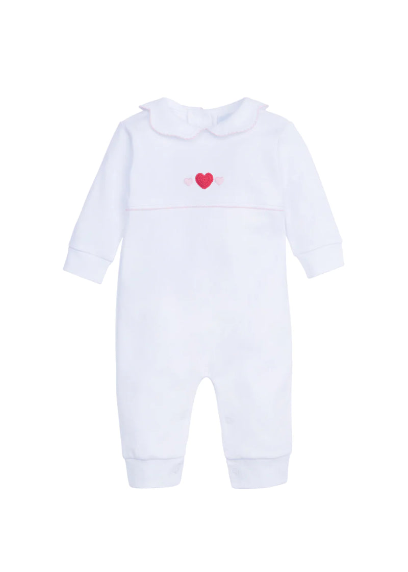 Crochet Playsuit - Hearts - Born Childrens Boutique