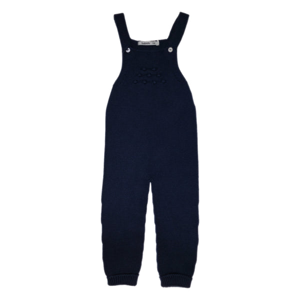 Knitted Overalls Navy - Born Childrens Boutique