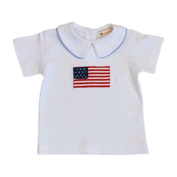 Boy American Flag Shirt - Born Childrens Boutique