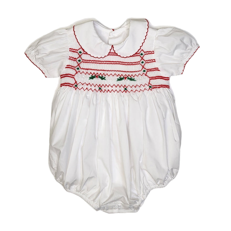 White Noelle Girl Bubble - Born Childrens Boutique