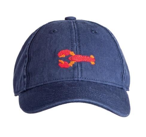 Kids Baseball Hat, Lobster on Navy - Born Childrens Boutique