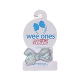 Wee Ones Blue Vapore Bow - Born Childrens Boutique