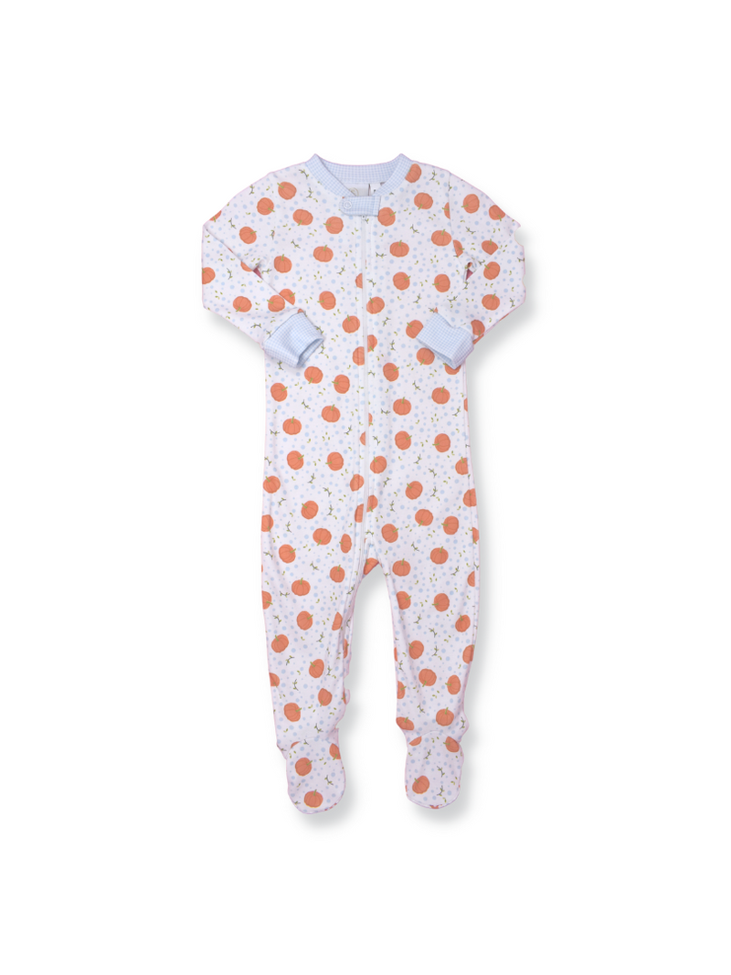 Pre-Order Once Upon A Time Onesie - Blue Pumpkin - Born Childrens Boutique