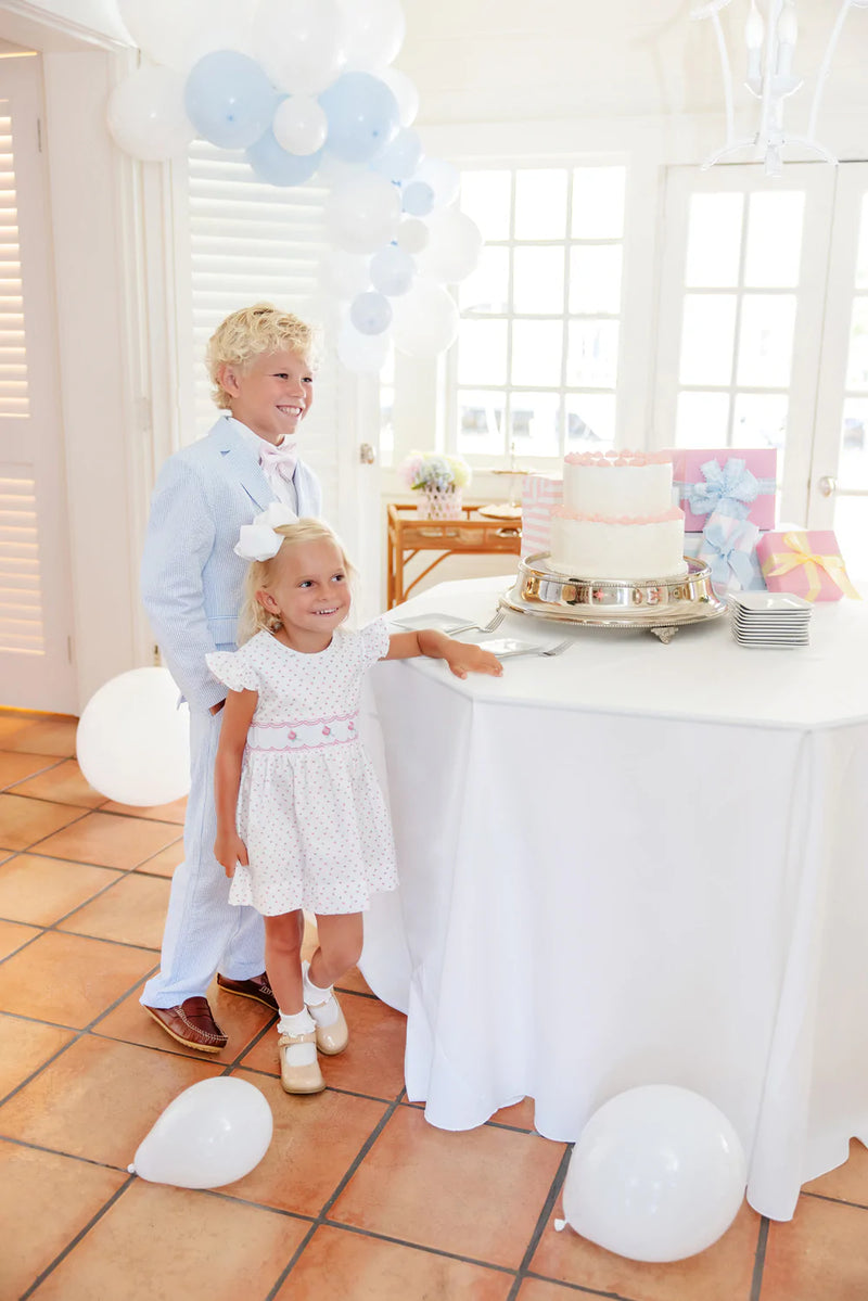 Prep School Pants Breakers Blue Seersucker With Breakers Blue Stork - Born Childrens Boutique