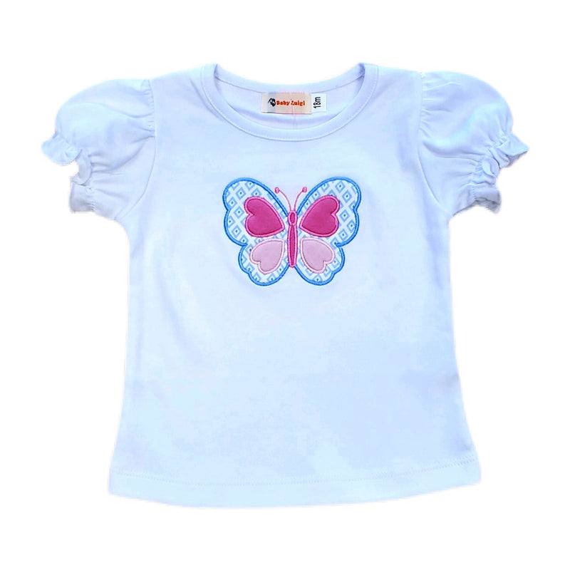 Girl Shirt Butterfly - Born Childrens Boutique