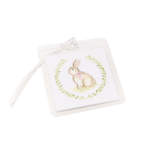 Bunny and Wreath Bagtag - Born Childrens Boutique
