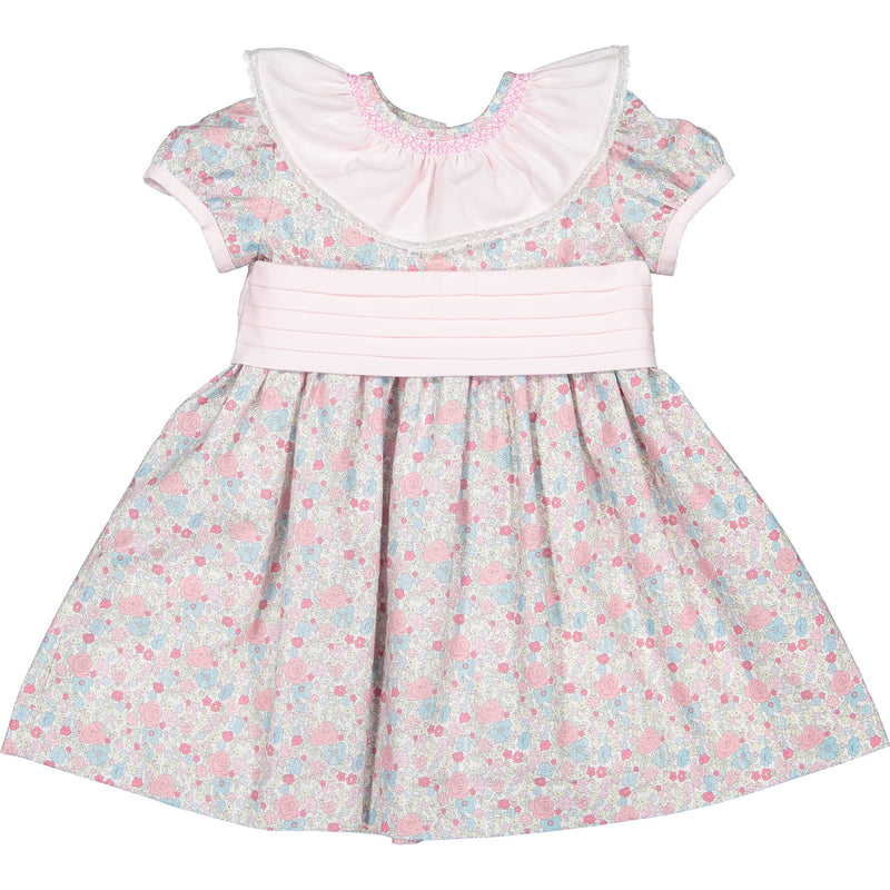Sal & Pimenta Bouquet Smocked Collar Dress - Born Childrens Boutique