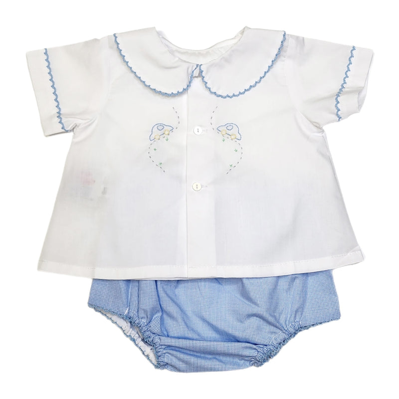 Baby Sen Blue Avery Boy Diaper Set - Born Childrens Boutique