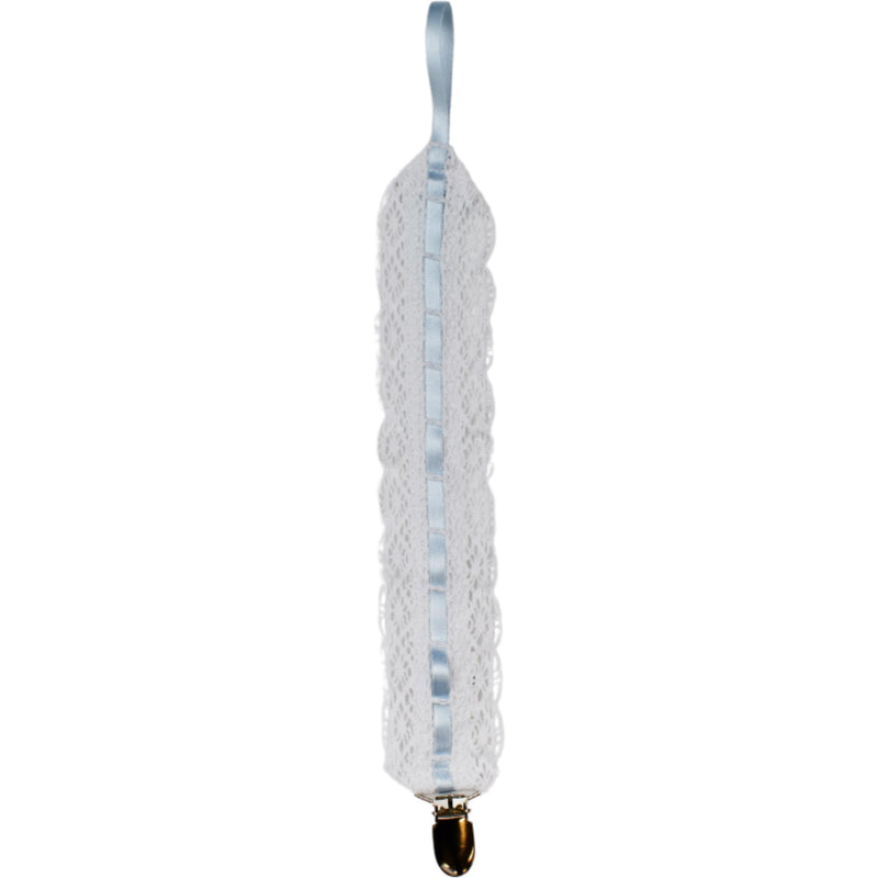 Legacy Pacifier Clip - Blue Lace - Born Childrens Boutique