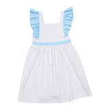 Bow Back Red Dot Pinafore Dress - Born Childrens Boutique