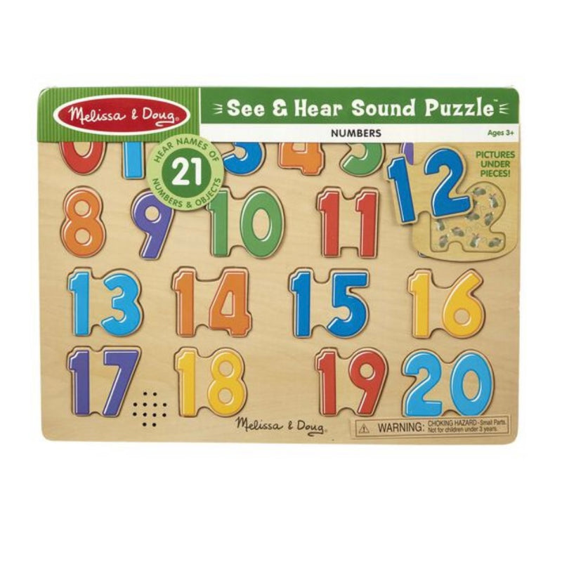 Numbers Sound Puzzle  - 21 Pieces - Born Childrens Boutique