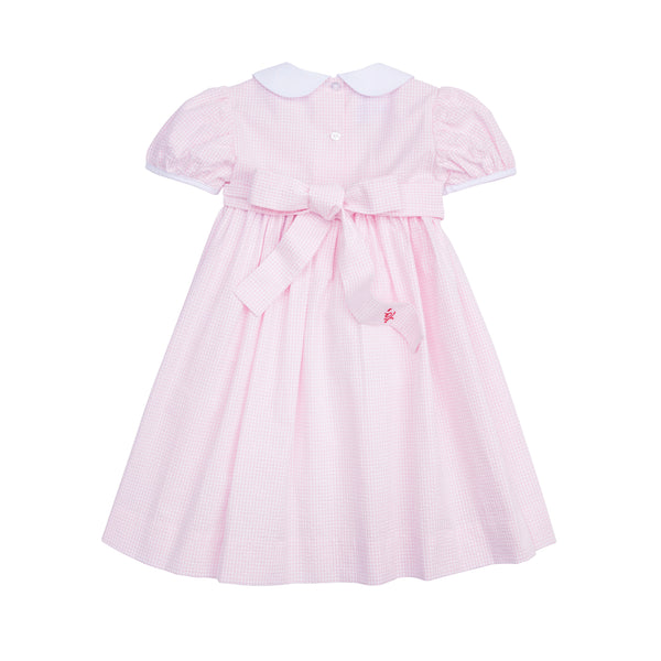Hearts Smocked Peter Pan Dress - Born Childrens Boutique