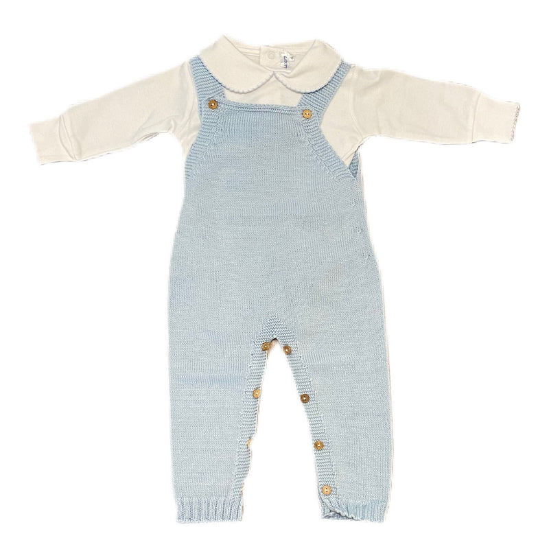 Basics Long romper Set Blue - Born Childrens Boutique