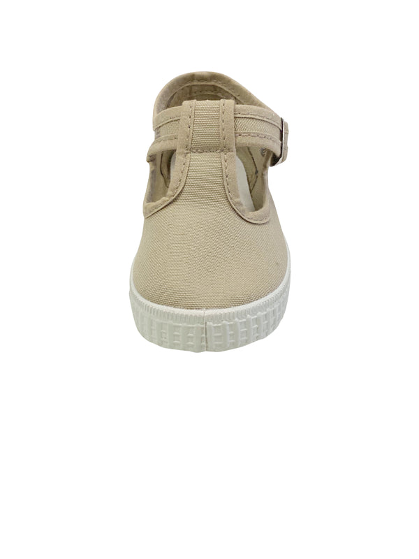 Cienta Kids T-Strap Tan - Born Childrens Boutique