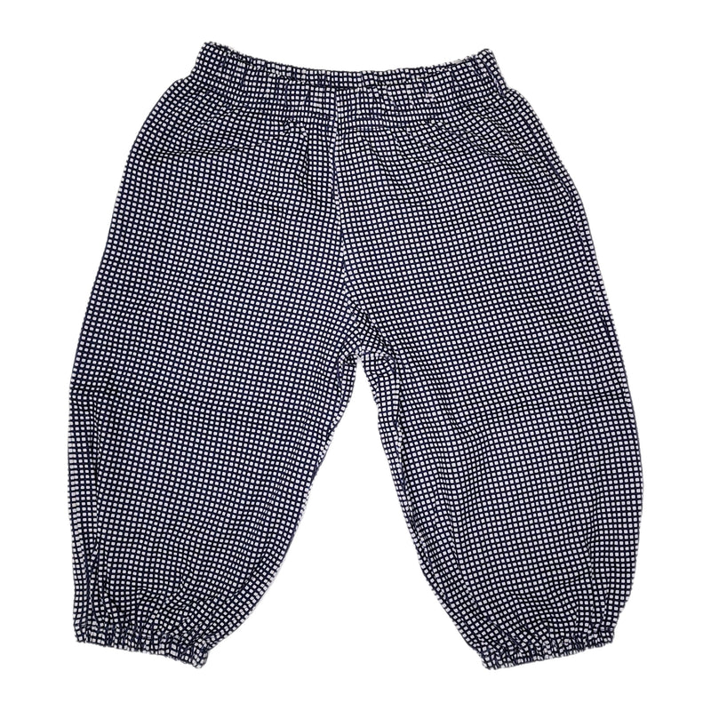 Boy Bloomer Pants Navy Gingham - Born Childrens Boutique