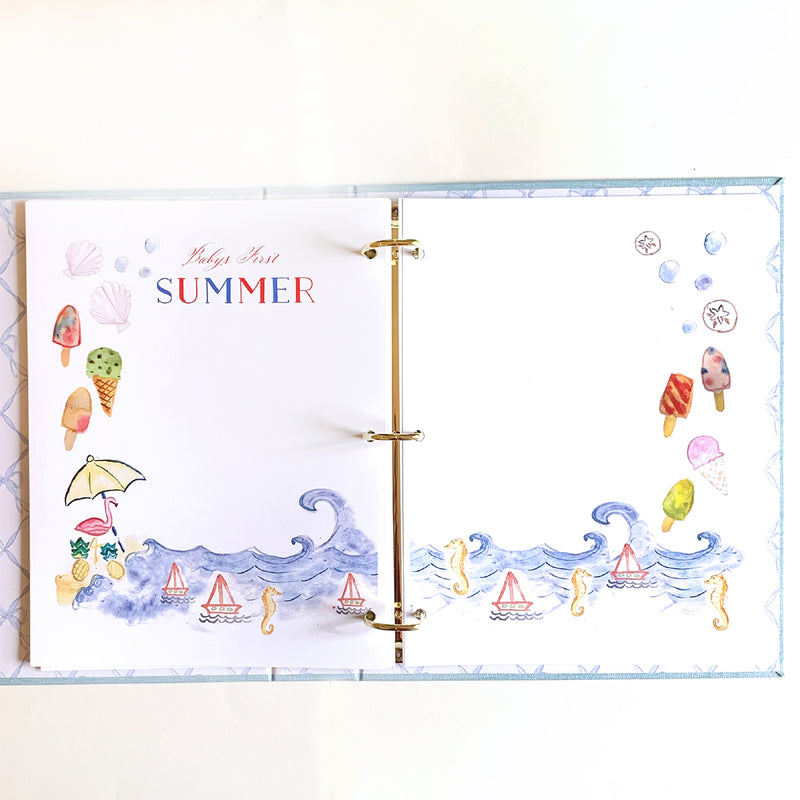 "Our Baby" Memory Book - Blue - Born Childrens Boutique