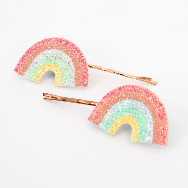 Glitter Rainbow Hair Slides - Born Childrens Boutique