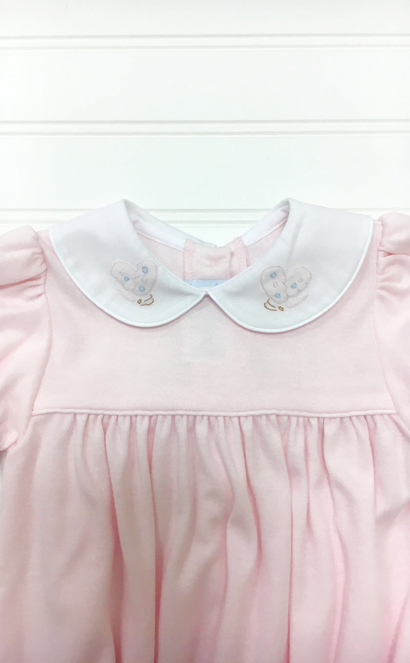 Auraluz Pink Knit Bubble with Butterfly
